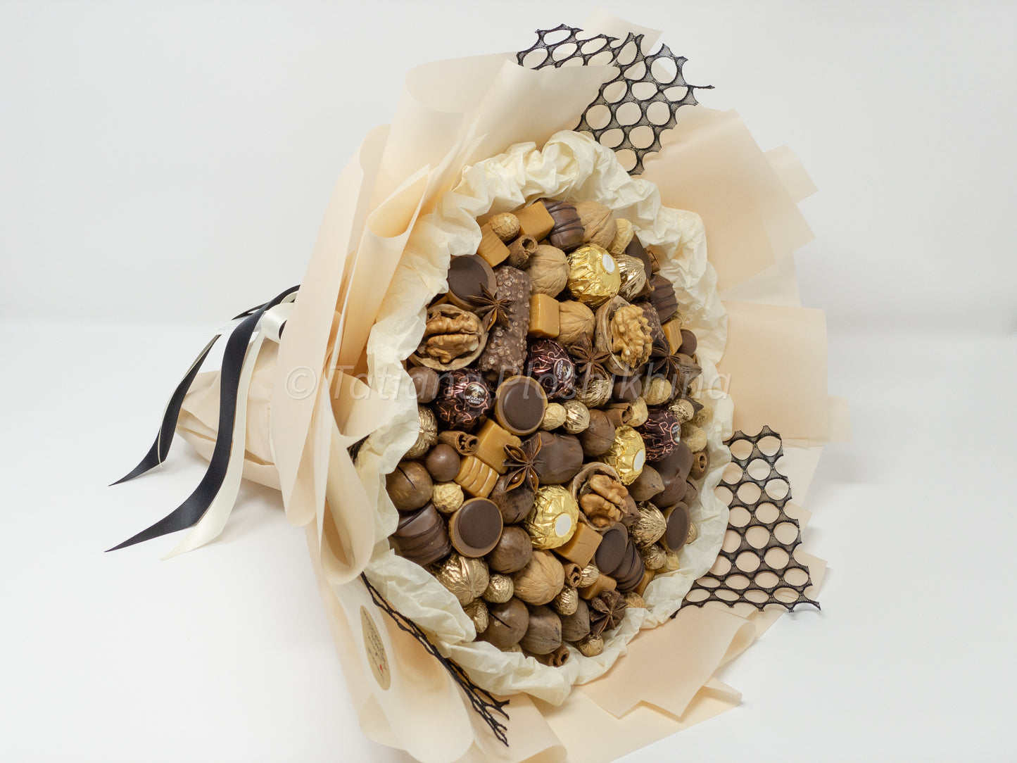 Candies with nuts bouquet