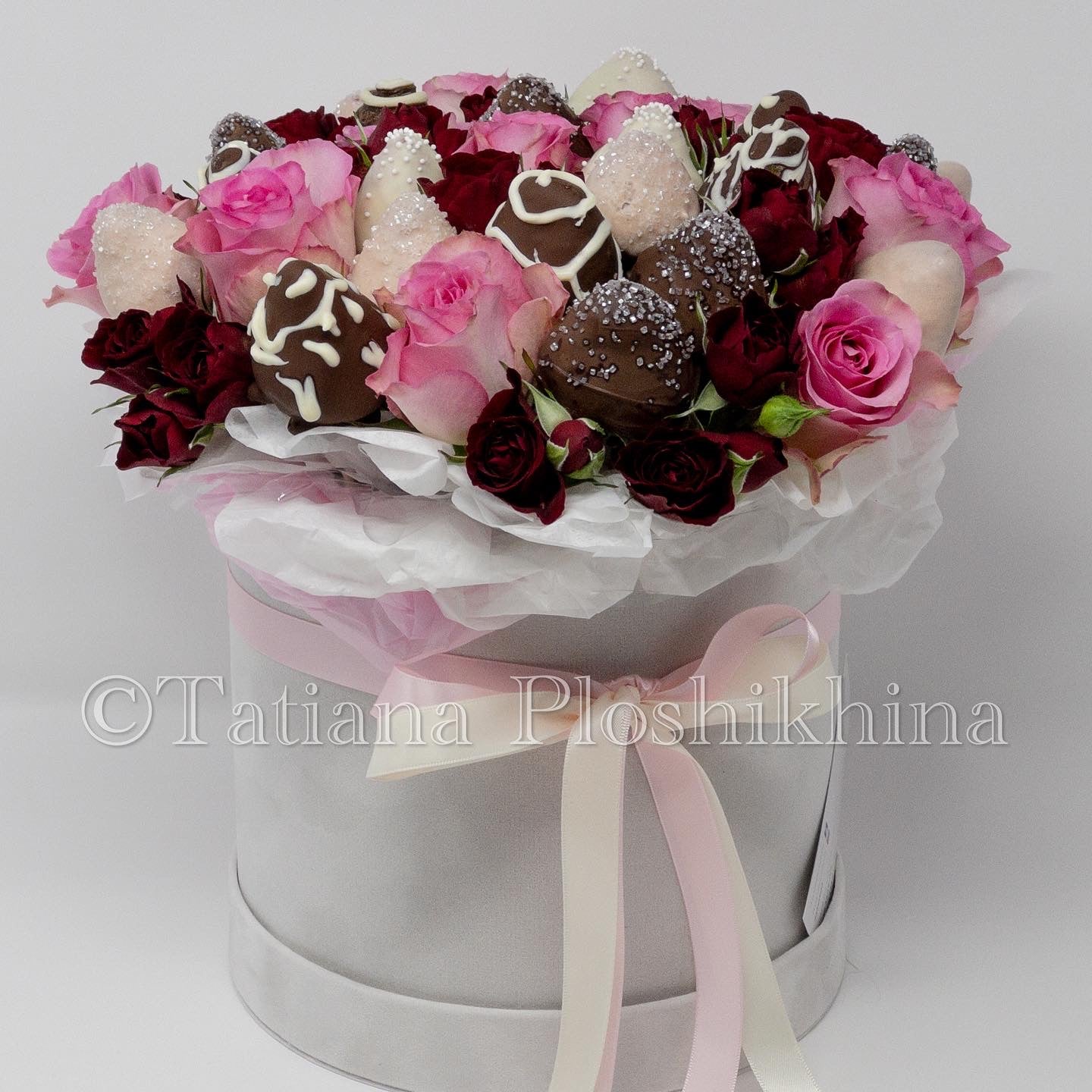 Strawberry in chocolate box