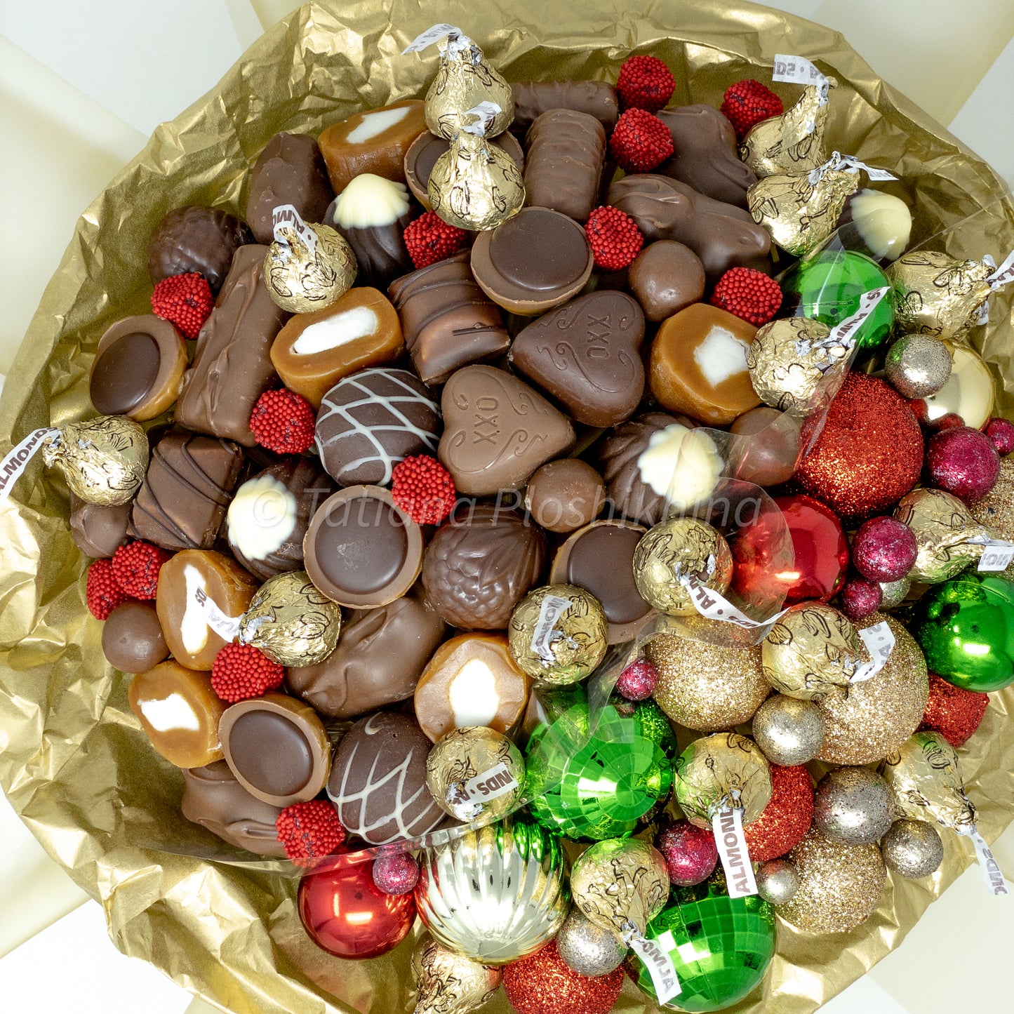 Christmas candy bouquet