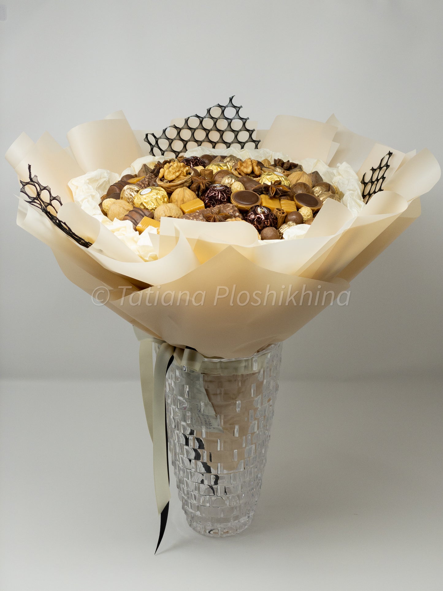 Candies with nuts bouquet