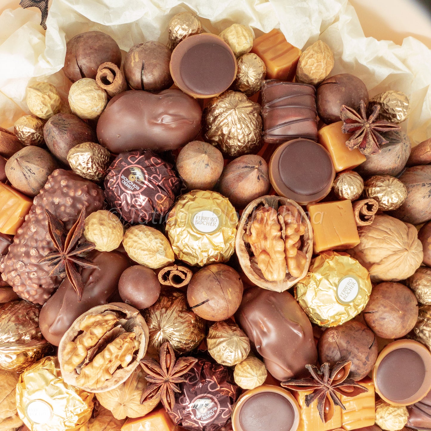 Candies with nuts bouquet