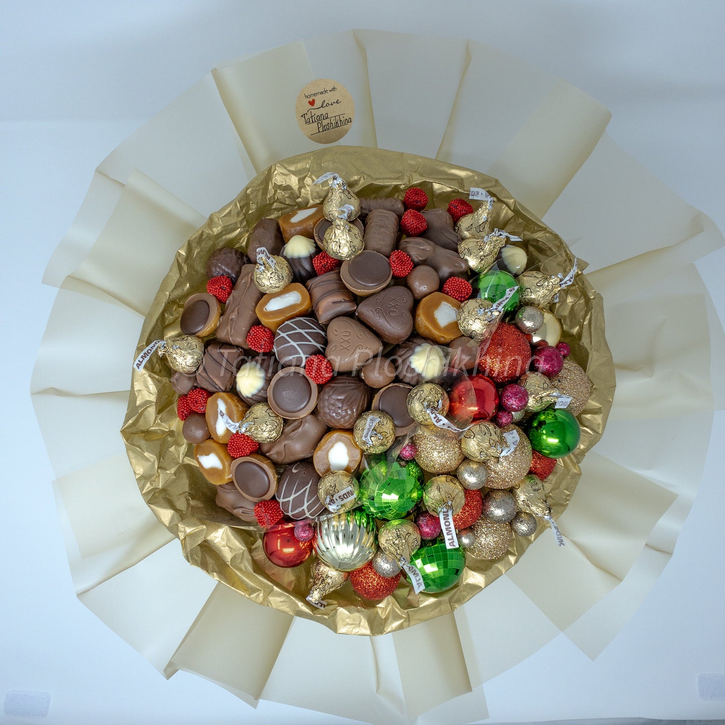 Christmas candy bouquet